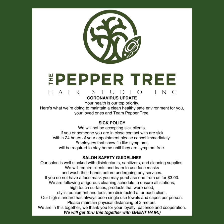 Promos The Pepper Tree Hair Salon